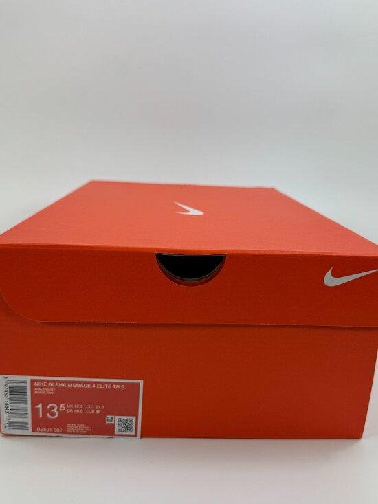 Nike Alpha Menace 4 Elite \'Black White\' IB2501-002 Football size 13.5 main image 4